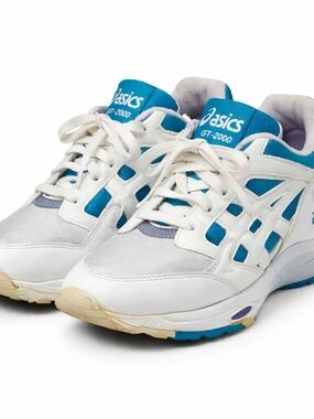 ASICS GT-2000 Sneakers Womens 7 White Teal Purple Running Shoes Retro